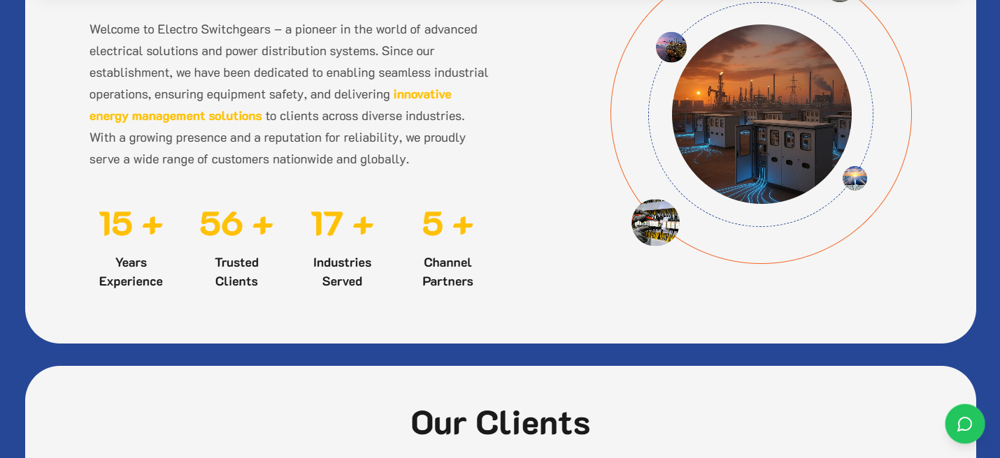 Electro Switchgears electrical control panels