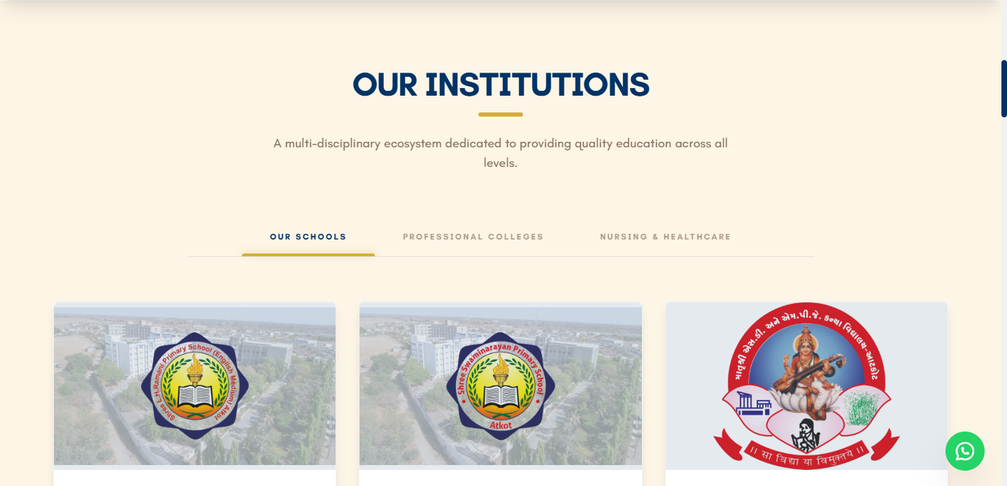 Shree MDBP organization web platform